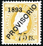 Stamp of Portugal 1892-93 Provisionals, exceptional mint & used sele