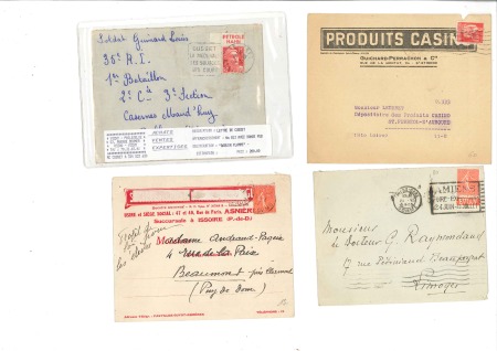 Stamp of France » Collections 1900-2000, Stock de quelques milliers de lettres a