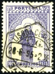 Stamp of Portugal 1895 San Antonio set, neatly used, one short perf.