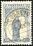 Stamp of Portugal 1895 San Antonio set, neatly used, one short perf.