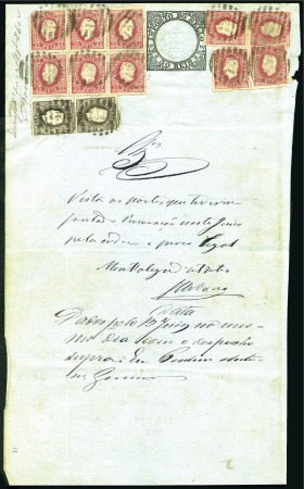 Stamp of Portugal 1875 Judicial document stationery at 30r with extr