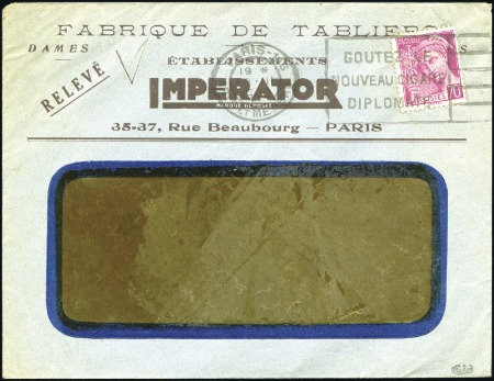 Stamp of France » Collections 1905-40, Exposition primée Médaile de Vermeil sur 