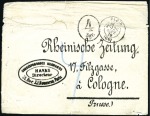 Stamp of France 1870 Rarissime taxe 4 Sgr sur ballon monté avec co