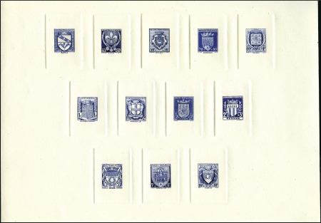 Stamp of France 1941 Série Armoiries de ville, Projet d'épreuves c