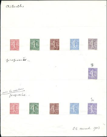 Stamp of France 1903 Semeuse lignée, Proposition de changement de 