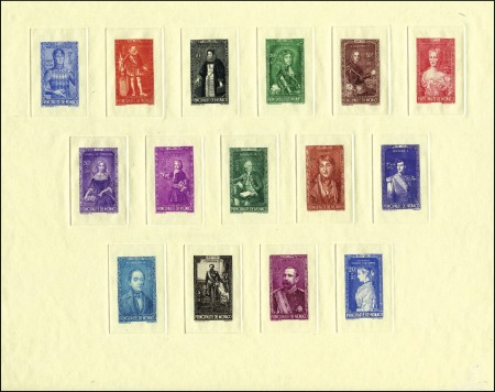 Stamp of Colonies françaises » Monaco 1942 Princes et Princesses série II, deux essais d