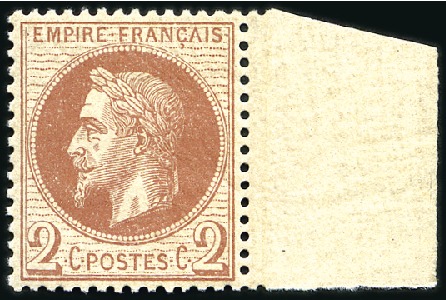 Stamp of France » Collections 1849-73, Collection sur pages entre n°1 et 60 avec
