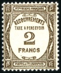 Stamp of France » Collections 1859-1964, Collection de TAXE dont n°1 avec superb