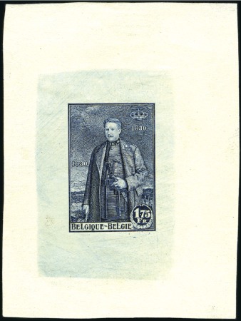 Stamp of Belgium » General issues from 1894 onwards 1930 Indépendance, 1F75 épreuve du coin, en couleu