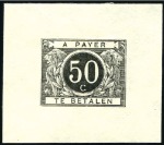 Stamp of Belgium » General issues from 1894 onwards 1895 Épreuves du coin du type "Lions" avec chiffre