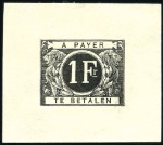Stamp of Belgium » General issues from 1894 onwards 1895 Épreuves du coin du type "Lions" avec chiffre