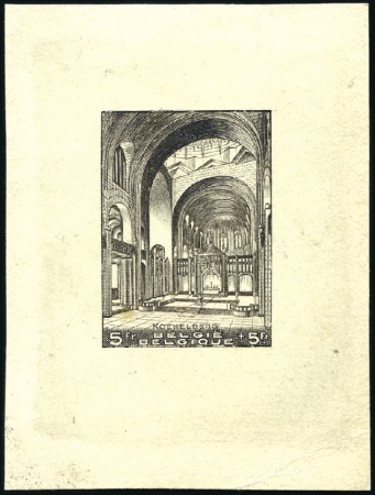 Stamp of Belgium » General issues from 1894 onwards 1938 Basilique de Koekelberg, Épreuve du coin défi