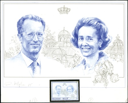 Stamp of Belgium » General issues from 1894 onwards 1985 25ème anniversaire du mariage du Roi et de la