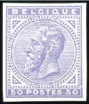 Stamp of Belgium » Belgique. 1883 Nouvelles valeurs - La Genèse Réimpression de 1945 des quatre valeurs. tirage 50