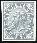 Stamp of Belgium » Belgique. 1883 Nouvelles valeurs - La Genèse Réimpression de 1945 des quatre valeurs. tirage 50