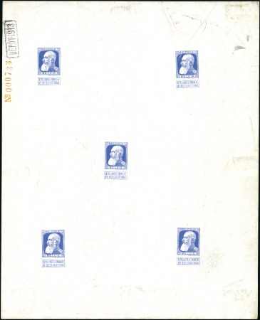 Stamp of Belgium » General issues from 1894 onwards 1905 Grosse Barbe, 25c réimpression de 1913 en ble