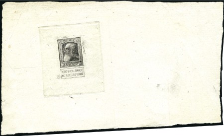 Stamp of Belgium » General issues from 1894 onwards 1905 Grosse Barbe, épreuve d'un 50c non-adopté en 