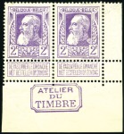 Stamp of Belgium » General issues from 1894 onwards 1905 Grosse Barbe, petit ensemble d’INSCRIPTIONS M