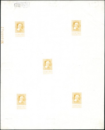 Stamp of Belgium » General issues from 1894 onwards 1905 Grosse Barbe, 1F réimpression de 1913 en jaun