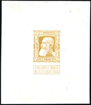 Stamp of Belgium » General issues from 1894 onwards 1905 Grosse Barbe, réimpression de 1913, la série 