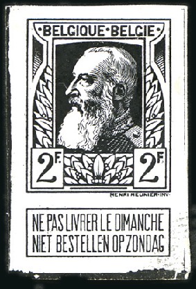 Stamp of Belgium » General issues from 1894 onwards 1905 Grosse Barbe, Lot d'épreuves et d'essais dont