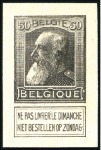 Stamp of Belgium » General issues from 1894 onwards 1905 Grosse Barbe, Lot d'épreuves et d'essais dont