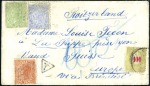 Stamp of Switzerland / Schweiz » Nachportomarken (Auslandsbriefe) QUEENSLAND (AUSTRALIEN): 1889 Unterfrankierter