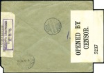 Stamp of Russia » Russia Post in China - Manchuria HARBIN WHARF: 1918 Registered cover to Stockholm f
