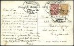 Stamp of Russia » Russia Post in China - Chinese Eastern Railway 1910/11 Two viewcards to Yokohama and London respe
