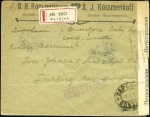 Stamp of Russia » Russia Post in China - Chinese Eastern Railway 1916 Registered cover to USA franked on reverse 10