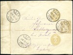 Stamp of Switzerland / Schweiz » Ganzsachen » Streifbänder 1875 2C olivbraun