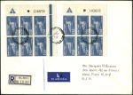 Stamp of Israel » Israel Collections & Large Lots 1950-63 Airmail covers and FDCs, meaty lot in bind