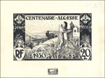 Stamp of Colonies françaises » Algérie 1930 Centenaire de l'Algérie, deux maquette grand 