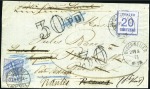 Stamp of Switzerland / Schweiz » Preussisch-Französischer Krieg 1871 (27. Mai) 30C ultramarin auf Briefvorderseite