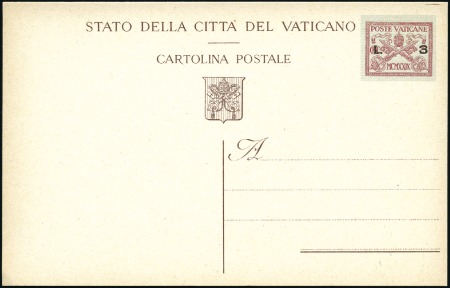 Stamp of Italy » Vatican State UNISSUED 'PIUS XII' POSTAL STATIONERY 

1945 Pop