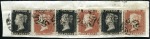 Stamp of Great Britain SPECTACULAR PENNY BLACK AND PENNY RED COMBINATION