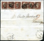 Stamp of Great Britain SPECTACULAR PENNY BLACK AND PENNY RED COMBINATION