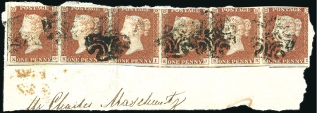 Stamp of Great Britain SPECTACULAR PENNY BLACK AND PENNY RED COMBINATION