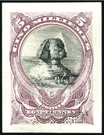 Stamp of Egypt » 1864-1906 Essays 1906 Essays of Bradbury Wilkinson: 5m Sphinx & Pyr