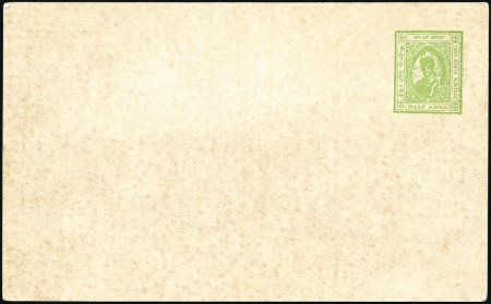 Stamp of Indian States » Idar 1944 1/2a Green postal stationery card PRINTED ON