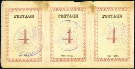 Stamp of Madagascar (British Post) 1886 4d Rose, violet "BRITISH VICE-CONSULATE / ANT