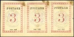 Stamp of Madagascar (British Post) 1886 3d Rose, roulette III, violet "BRITISH VICE-C
