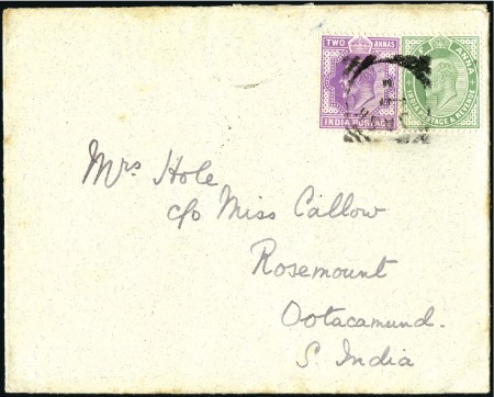 Stamp of India » Used Abroad JASK: 1911 (May 9) Envelope from Jask to India wit