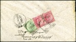 Stamp of India » Used Abroad BUSHIRE: 1906 & 1907 Pair of envelopes from Bushir