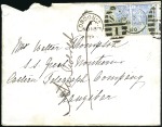 Stamp of India » Used Abroad ZANZIBAR: 1880-95, Group of three covers and a lar