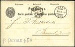 Stamp of Switzerland / Schweiz » Ganzsachen » Postkarten 1879 5C schwarz, Antwortteil von Bern (8 XI 79)