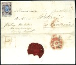 Stamp of Russia » Russia Imperial 1857-58 First Issue Arms perf. 14 3/4 : 15  (St. 2-4) 1858 & 1859 Pair of covers from Vilkomir with 10k 