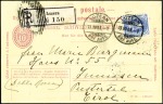 Stamp of Switzerland / Schweiz » Ganzsachen » Postkarten 1905/06 5C schwarz & 10C rot
