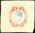 Stamp of India 1891-94 Reprints of the 4a blue & red, with Spence