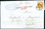 Stamp of France OBLITERATIONS ITALIENNES : 1864-69, Trois lettres 